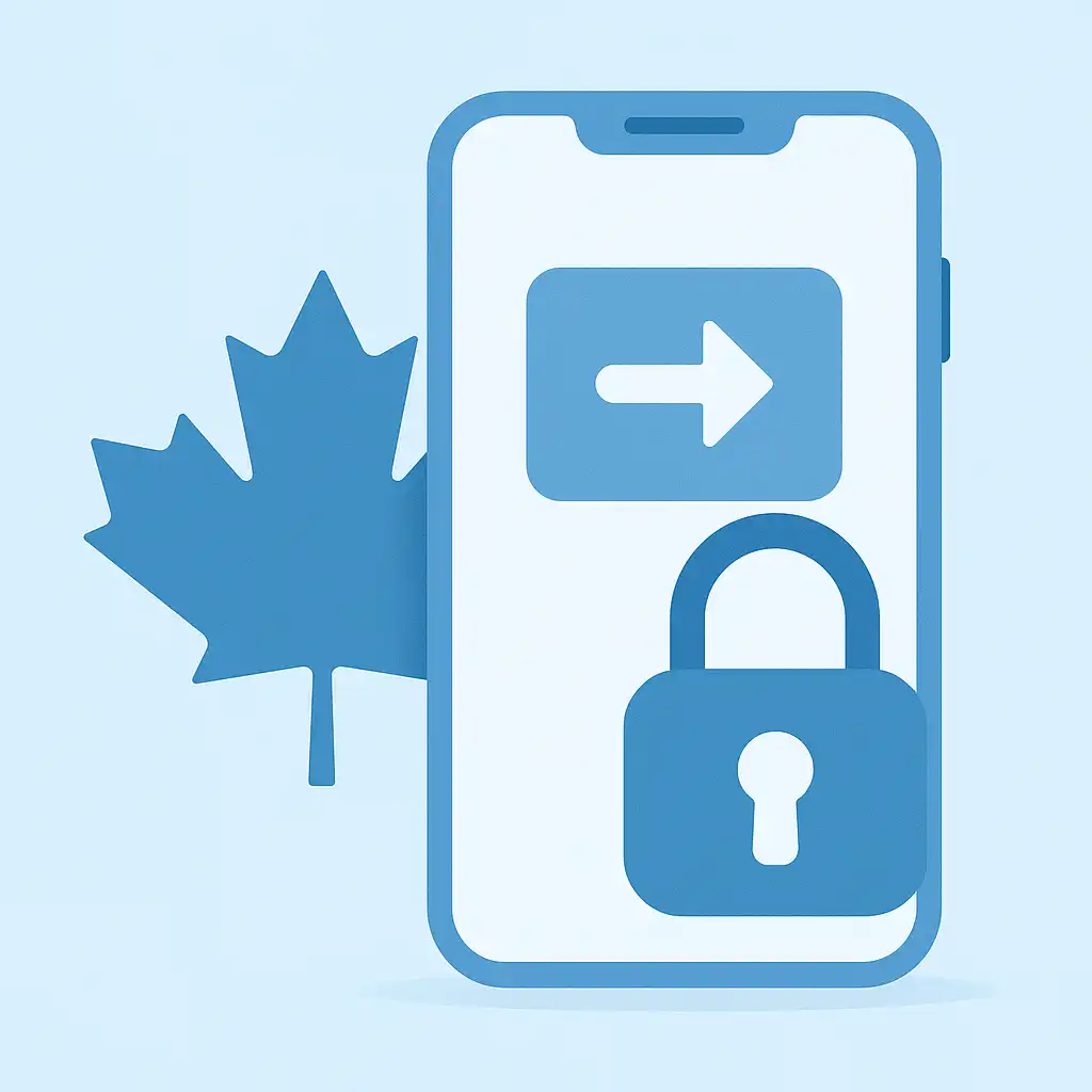 Illustration d'un paiement securise par Interac avec une feuille d'erable